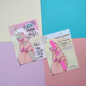 Card + Lixa de Unha Personalizada