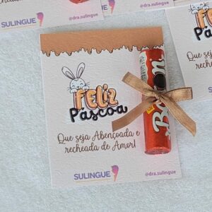 Cartão Personalizado com Chocolate Baton